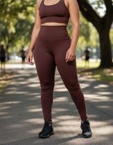 Calça Legging Feminina Fitness Cintura Alta 0 Transparencia