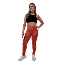 Calça Legging Feminina Fitness Para Academia Sem Costura Mormaii Estampada Sport