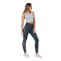 Calça Legging Feminina Graphene Estampada em Malha G0775 Cinza