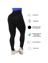 Calça Legging Feminina Grossa Cintura Alta Anti Transparência Leg Fitness Academia Suplex