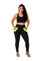 Calça Legging Feminina Grossa Com Bolso Treino Yoga Fitness Calça Legging Feminina Grossa Com Bolso Treino Yoga Fitness