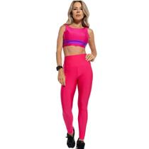 Calça Legging Feminina Lisa Brilho Cereja Amplifit Calça Legging Feminina Lisa Brilho Cereja Amplifit