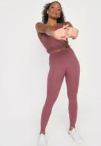 Calca legging feminina lupo control rosa nostalgia g