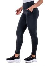 Calça Legging Feminina Montaria Forrada Confortável Para Trabalhar Lisa