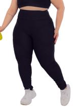 Calça Legging Feminina Plus Size G1 G2 G3 G4 Suplex Costura Reforçada Donna Martins