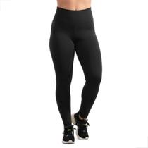 Calça Legging Feminina Preta Suplex Cintura Alta Academia Tamanho:GCor:Preto