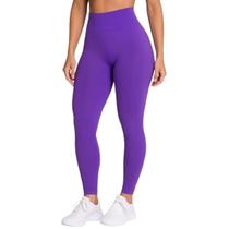 Calca Legging Feminina Selene Fitness Sem Costura Cos Alto