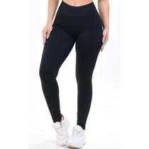 Calça Legging Feminina Suplex Basica Fitness Preta