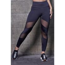 Calça Legging Feminina Tule Lisa Fitness Moderna
