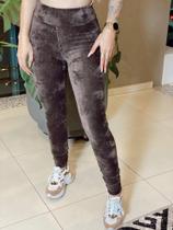 Calça Legging Feminina Veludo Cotelê Cintura Alta
