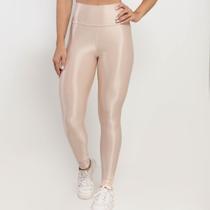 Calça Legging Feminina Zero Transparência Cor Nude Canelado