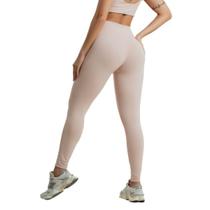 Calça Legging Feminino Alta Compressão Poliamida Zero Transparência Modeladora Cintura Alta UV50+