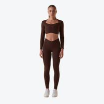 Calça Legging Fila Touch Gym Feminina Marrom Calça Legging Fila Touch Gym Feminina Marrom