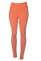 Calça Legging Fitness Cintura Alta Power Suplex Laranja G