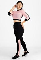 Calça Legging Fitness com 2 cores Preto e Rose