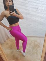Calça Legging fitness Esportiva poliamida 3D cintura alta