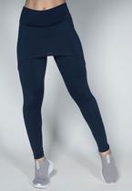 Calça Legging Fitness Feminina Com Saia Tapa Bumbum