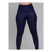 Calça Legging Fitness Jeans Cintura Alta Academia Bolso Traseiro