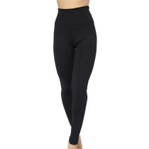Calça Legging Fitness Poliéster Lisa Cintura Alta
