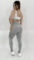 Calça Legging Fitness Sem Costura U094 Tamanho:MCor:Cinza