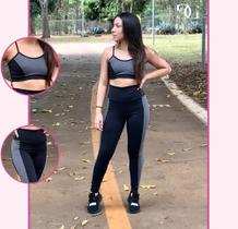 Calça Legging Fitness St Madame com Tela
