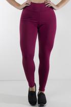 Calça Legging Flanelada Cós Alto