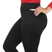 Calça Legging Flanelada Feminina Com Bolso Térmica Forrada Suplex Cós Alto Calça Legging Flanelada Feminina Com Bolso Térmica Forrada Suplex Cós Alto