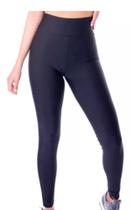 Calça Legging Flanelada Forrada Cintura Alta Grossa