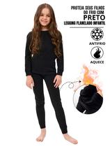 Calça Legging Flanelada Térmica Infantil Proteja Seus Filhos do Frio