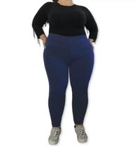 Calça Legging Forrada/flanelada Plus Size