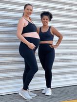 Calça Legging Gestante e Pós Parto Dani Zero Transparência Calça Legging Gestante e Pós Parto Dani Zero Transparência