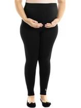 Calça Legging Gestante Grávida Maternidade Lupo Fio 150 Sem Costura