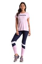 Calça Legging Graphene Recortes Cós Azul