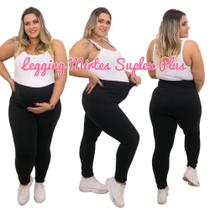 Calça Legging Grávida/Gestante Plus Size Mirtes Suplex
