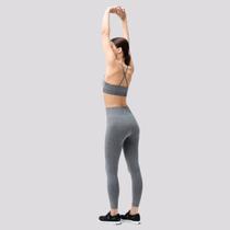 Calça Legging Hering Rajada Feminina Cinza