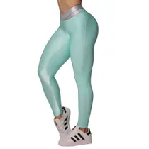 Calca Legging Hit Glossy Tiffany Moving