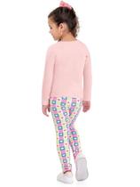 Calça Legging Infantil em Cotton Corações - Fakini