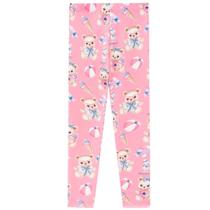 Calça Legging Infantil em Fly Tech Ursinha Tam 4 a 14 - Kukiê