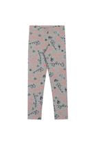 Calça Legging Infantil em Malha Estampada Mescla - Elian