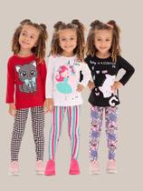 calça legging infantil feminina kit 5 peças sortidas calça legging infantil feminina kit 5 peças sortidas
