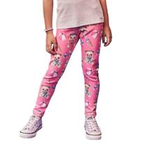 Calça Legging Infantil Feminina Kukiê Fly Tech Ursinho Rosa