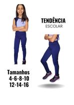 Calça legging infantil flanelada tendência escolar Calça legging infantil flanelada tendência escolar