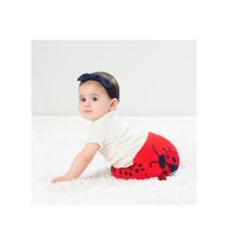 Calça Legging Infantil Joaninha - Tam 16 a 20 - Vermelha - Pimpolho - Kids Like