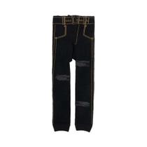 Calça Legging Jeans Infantil Bebê 02 a 03 anos Pimpolho - Preta