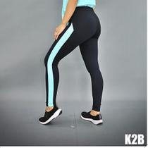 Calça legging k2b candel com detalhes de tule na lateral Calça legging k2b candel com detalhes de tule na lateral