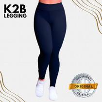Calça Legging K2b Feminina Original Tecido Grosso Leging Academia Fitness Cós Alto
