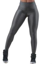 Calça legging leg 3d academia cintura alta - FEMINEBR