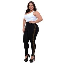 Calça legging lipo compressora faixa onça Calça legging lipo compressora faixa onça