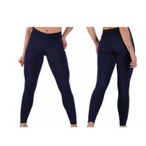 Calça Legging Lisa Suplex De Alta Compressão - AZUL MARINHO Calça Legging Lisa Suplex De Alta Compressão - AZUL MARINHO