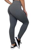 Calça Legging Lisa Suplex Flanelada / Forrada Cós Alto